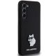 4. Etui Karl Lagerfeld Silicone Choupette Metal Pin na Samsung Galaxy S24+ - czarne