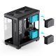 12. Jonsbo TK-4 Gehäuse, Midi-Tower, ATX, Tempered Glass - schwarz