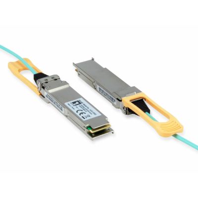 2. LevelOne AOC-0503 moduł przekaźników sieciowych Swiatłowód 103100 Mbit/s QSFP28 850 nm