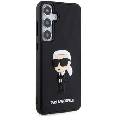 4. Etui Karl Lagerfeld 3D Rubber Ikonik na Samsung Galaxy S24+ - czarne