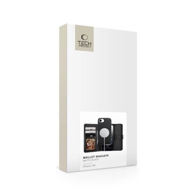 6. Etui Tech-Protect Wallet MagSafe na iPhone 16e / 17e - czarny mat