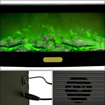 5. KOMINEK DEKORACYJNY 50x23 CM LED 3D USB PILOT EFEKT OGNIA ZMIANA KOLORÓW