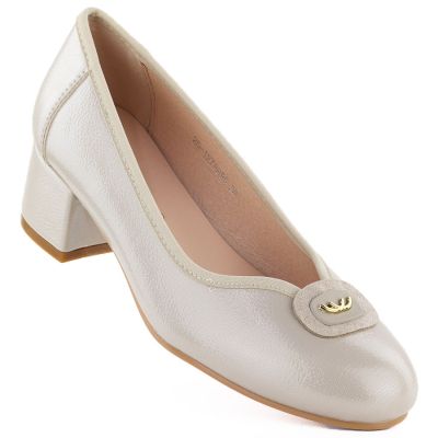 3. Kozaki damskie zamszowe ocieplane ażurowe khaki Potocki 12522