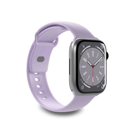 Pasek silikonowy Puro Icon do Apple Watch 42 / 44 / 45 / 49 mm - lawendowy (2 szt.)