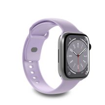 Pasek silikonowy Puro Icon do Apple Watch 42 / 44 / 45 / 49 mm - lawendowy (2 szt.)