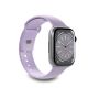 Pasek silikonowy Puro Icon do Apple Watch 42 / 44 / 45 / 49 mm - lawendowy (2 szt.)