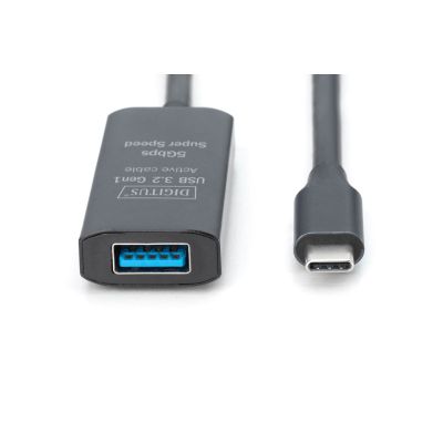 3. Digitus Aktywny przedłużacz USB 3.2 Gen1 5G, USB-C - USB-A, 10 m