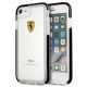 Etui Ferrari Shockproof na iPhone 7 / 8 / SE 2020 / SE 2022 - przezroczysto-czarne