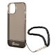 5. Etui Guess Translucent Pearl Strap na iPhone 14 Plus - czarne
