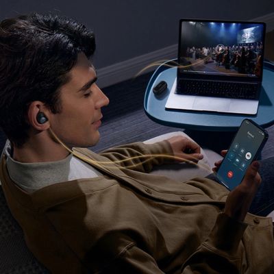 13. Słuchawki bezprzewodowe Baseus Bowie MA20 Pro TWS z ANC i IPX6 - czarne