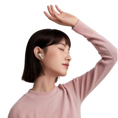 4. Słuchawki dokanałowe QCY Buds z ENC SBC IPX4 Bluetooth 5.4 - białe