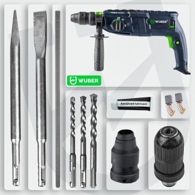 13. Młotowiertarka z udarem 4J 2500W W28920 WUBER