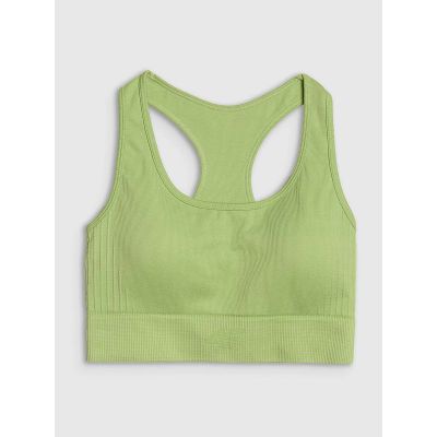 8. Biustonosz treningowy bezszwowy z niskim wsparciem damski 4F 4FRSS25USBAF154-42S