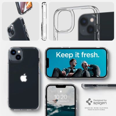 10. Etui Spigen Ultra Hybrid na iPhone 14 Plus - matowo-przezroczyste