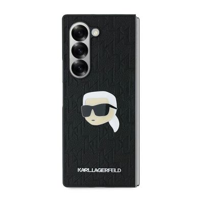 2. Etui Karl Lagerfeld Saffiano Monogram Head Pin na Samsung Galaxy Z Fold 6 - czarne