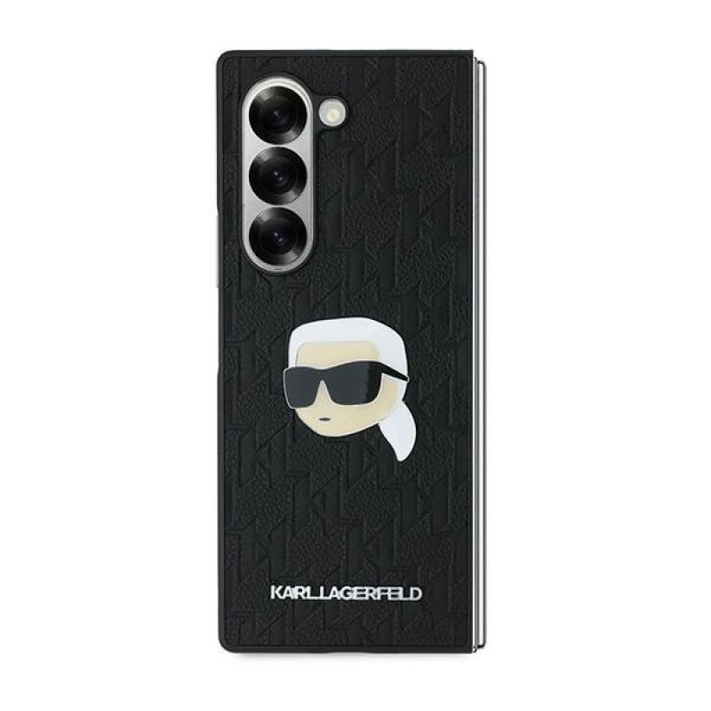 2. Etui Karl Lagerfeld Saffiano Monogram Head Pin na Samsung Galaxy Z Fold 6 - czarne