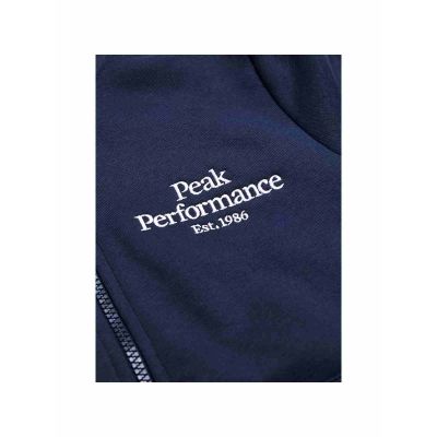 3. Bluza juniorska PEAK PERFORMANCE Original Zip Hood Junior kolor granatowy