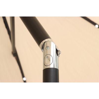 19. PARASOL OGRODOWY Z OŚWIETLENIEM LED 300CM BEŻOWY