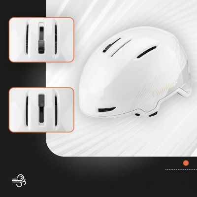 2. Kask narciarski Qunature 10130003001 z nausznikami snowboard 58-61 cm - biały