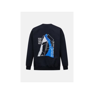 3. Bluza męska PEAK PERFORMANCE M Terry Graphic Crew kolor czarny