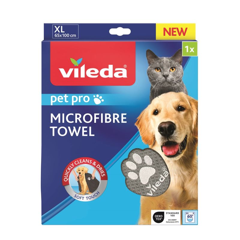 3. Ręcznik z mikrofibry dla zwierząt Vileda PET PRO XL