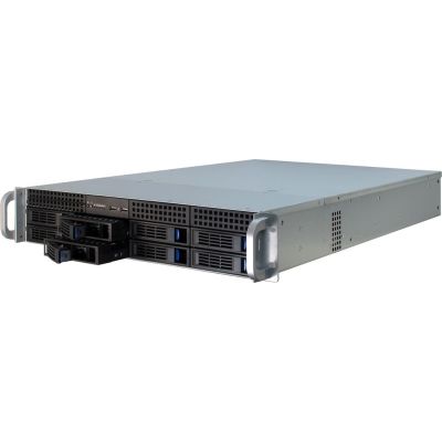 5. Inter-Tech IPC 2U-2408 Rack Czarny, Stal nierdzewna