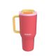23. Kubek termiczny ze słomką Kambukka Rio Tumbler 950ml, Pink Papaya
