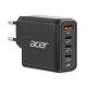 8. Acer 100W PD GaN Charger, 3 x USB C and 1 x USB A, EU Plug, 100W USB-C cable, Black, Retail Pack