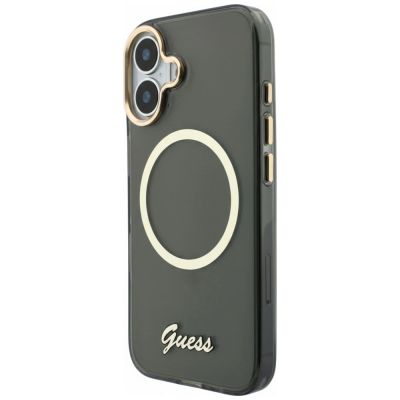 2. Etui Guess IML Script Metal MagSafe na iPhone 17 - czarne