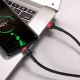 21. Baseus Cafule kabel przewód USB Typ C SuperCharge 40W Quick Charge 3.0 QC 3.0 1m szaro-czarny (CATKLF-PG1)