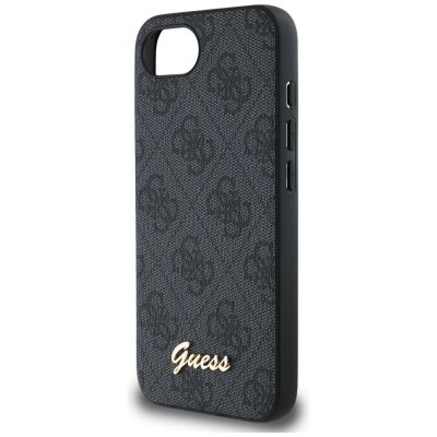 6. Etui Guess 4G Script Logo MagSafe na iPhone 16e - czarne