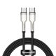Kabel Baseus Cafule Series Metal Data USB-C / USB-C PD QC SCP 100W 5A 1 m - czarny