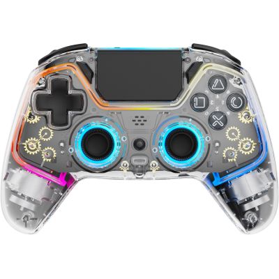 10. Deltaco Gaming GAM-169-T kontroler gier Przezroczysty Bluetooth/USB Gamepad Android, Nintendo Switch, PC, PlayStation 4, iOS