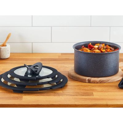 3. Zestaw pokrywek TEFAL Ingenio L9849053 16/18/20 cm