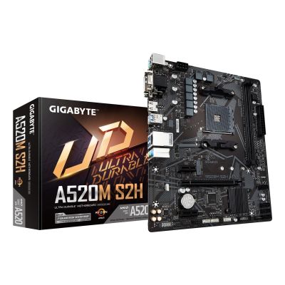 9. GIGABYTE A520M S2H płyta główna AMD A520 Socket AM4 micro ATX