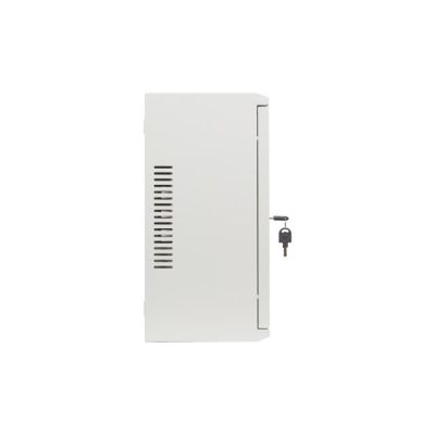 15. Szafa instalacyjna Lanberg rack wisząca 19" 4U+3U 540x200 niskoprofilowa szara (złożona)