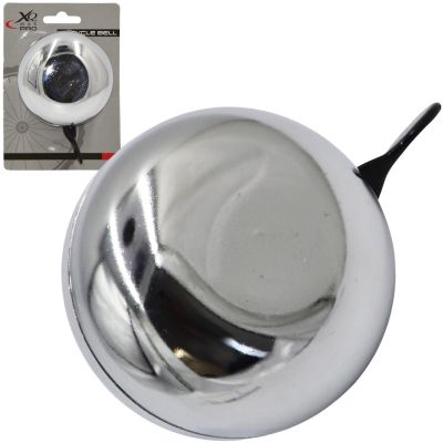 9. DZWONEK ROWEROWY RETRO 80x50MM SILVER XQMAX
