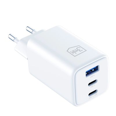 7. Ładowarka sieciowa USB-C USB-A 3mk Hyper GaN PD Charger 65W™ - biała