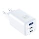 7. Ładowarka sieciowa USB-C USB-A 3mk Hyper GaN PD Charger 65W™ - biała