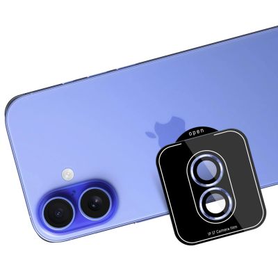 4. Szkło hartowane na obiektyw aparatu 3mk Lens Protection Pro do iPhone 17 - niebieskie
