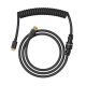 Glorious GMMK Coiled Cable Phantom Black, Spiralkabel, USB-C/USB-A, czarny
