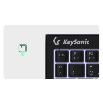 4. KeySonic KSK-3211ELU (DE) klawiatura Dom USB QWERTZ Niemiecki Czarny