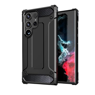 2. Pancerne hybrydowe etui Hybrid Armor pokrowiec na Xiaomi Redmi 14C - czarne