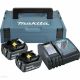 2. MAKITA ZESTAW ZASILAJĄCY 18V 2x5,0Ah (BL1850Bx2+DC18RC) MAKPAC