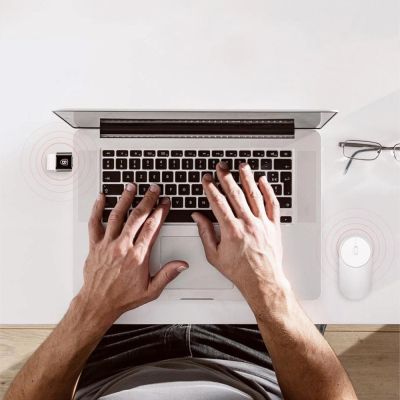 10. Adapter Baseus Mini przejściówka z USB-A na USB-C OTG - czarny
