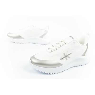 8. Calvin Klein Eva Runner buty damskie sportowe sneakersy białe modne