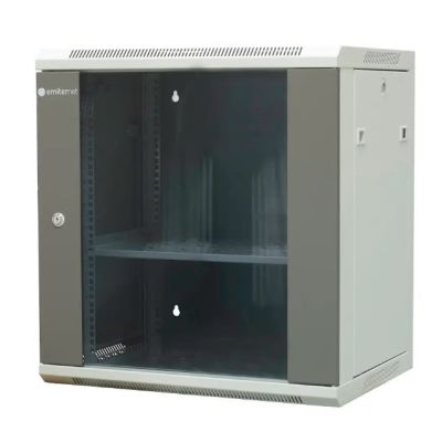 EmiterNet Szafa wiszaca niedzielona 19" 12U, drzwi blacha/szkło, 600×450×635mm szer./gł./wys.