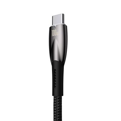 3. Baseus Glimmer Series kabel do szybkiego ładowania USB-A - USB-C 100W 480Mb/s 1m czarny