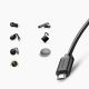 3. Karta sieciowa Ugreen 30985 zewnętrzna do Chromecast ze złączami micro USB / USB-A 100Mb/s 1m - czarna