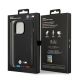 8. Etui BMW Leather Stamp Tricolor na iPhone 14 Pro - czarne